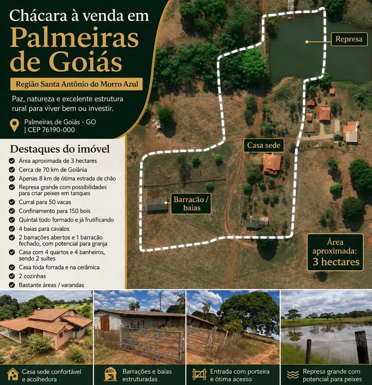 Chácara em Palmeiras de Goiás