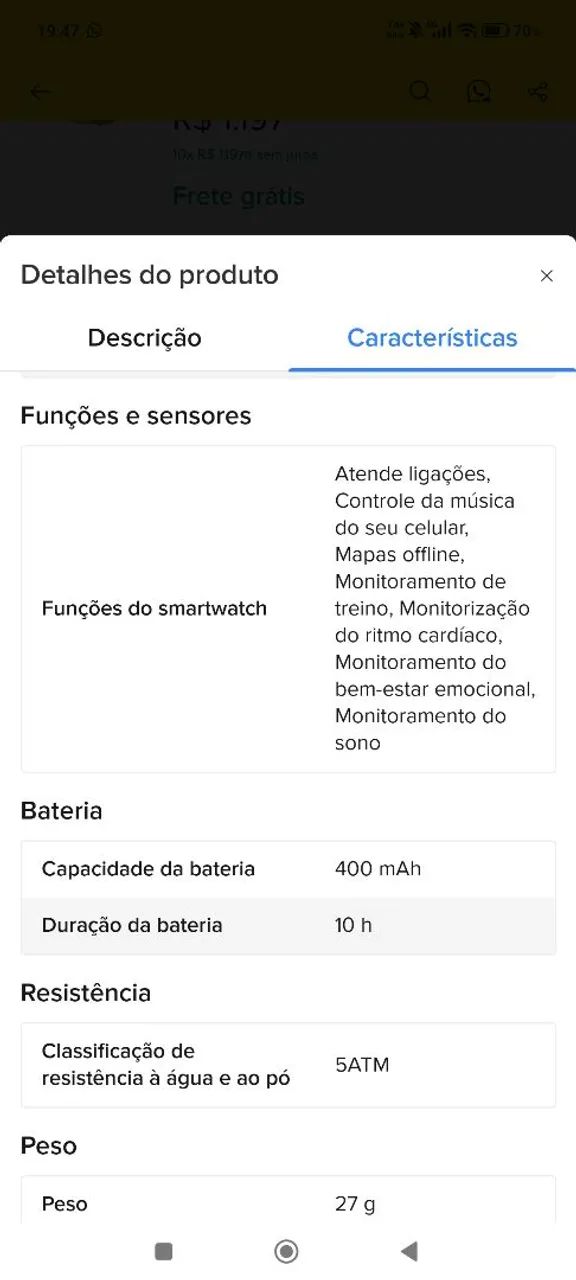 Relógio Huawei  - Foto 3