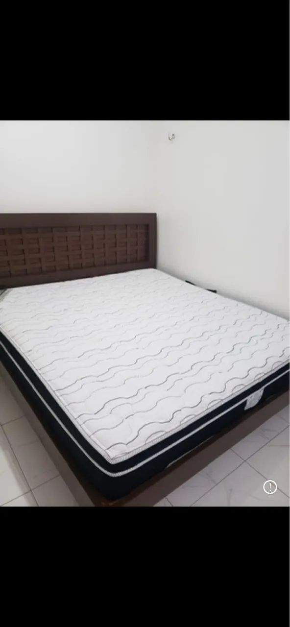 Cama de madeira Maciça com cabeceira King Size  - Foto 3