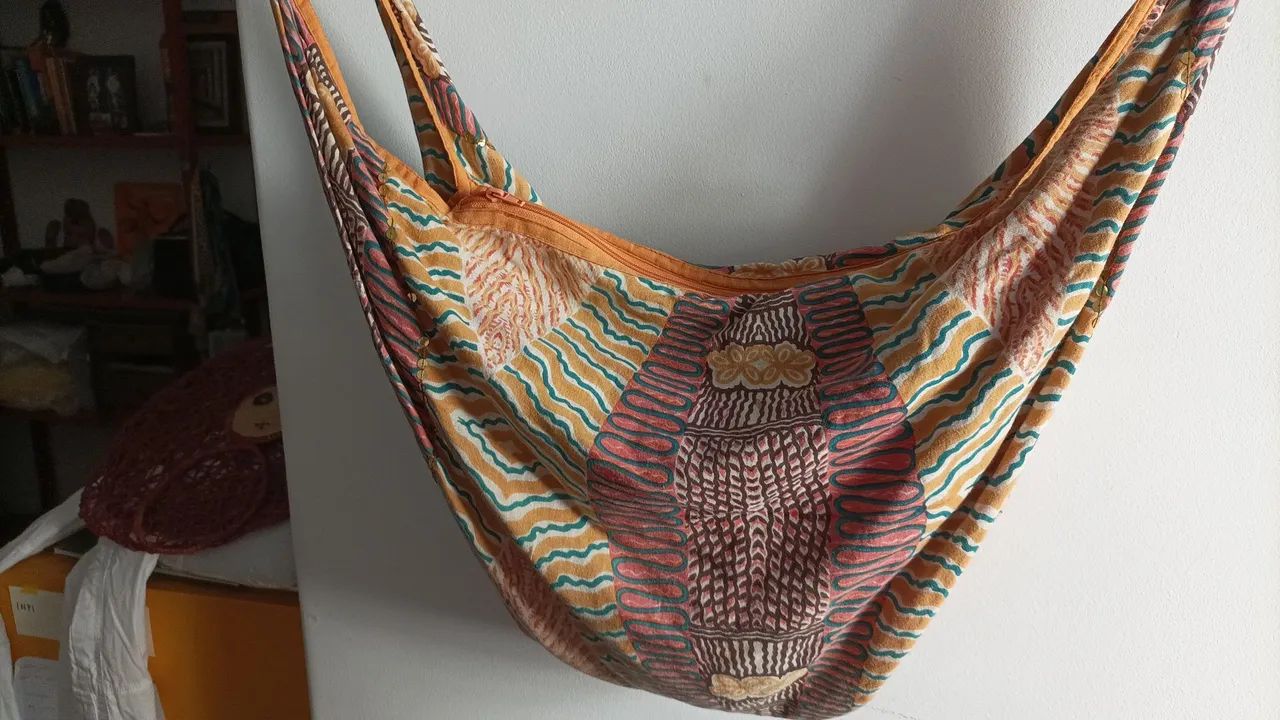 Bolsa de tecido indiana - Foto 5