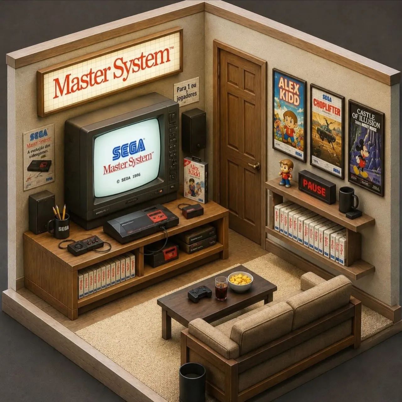 Jogos e Acessórios - Master System