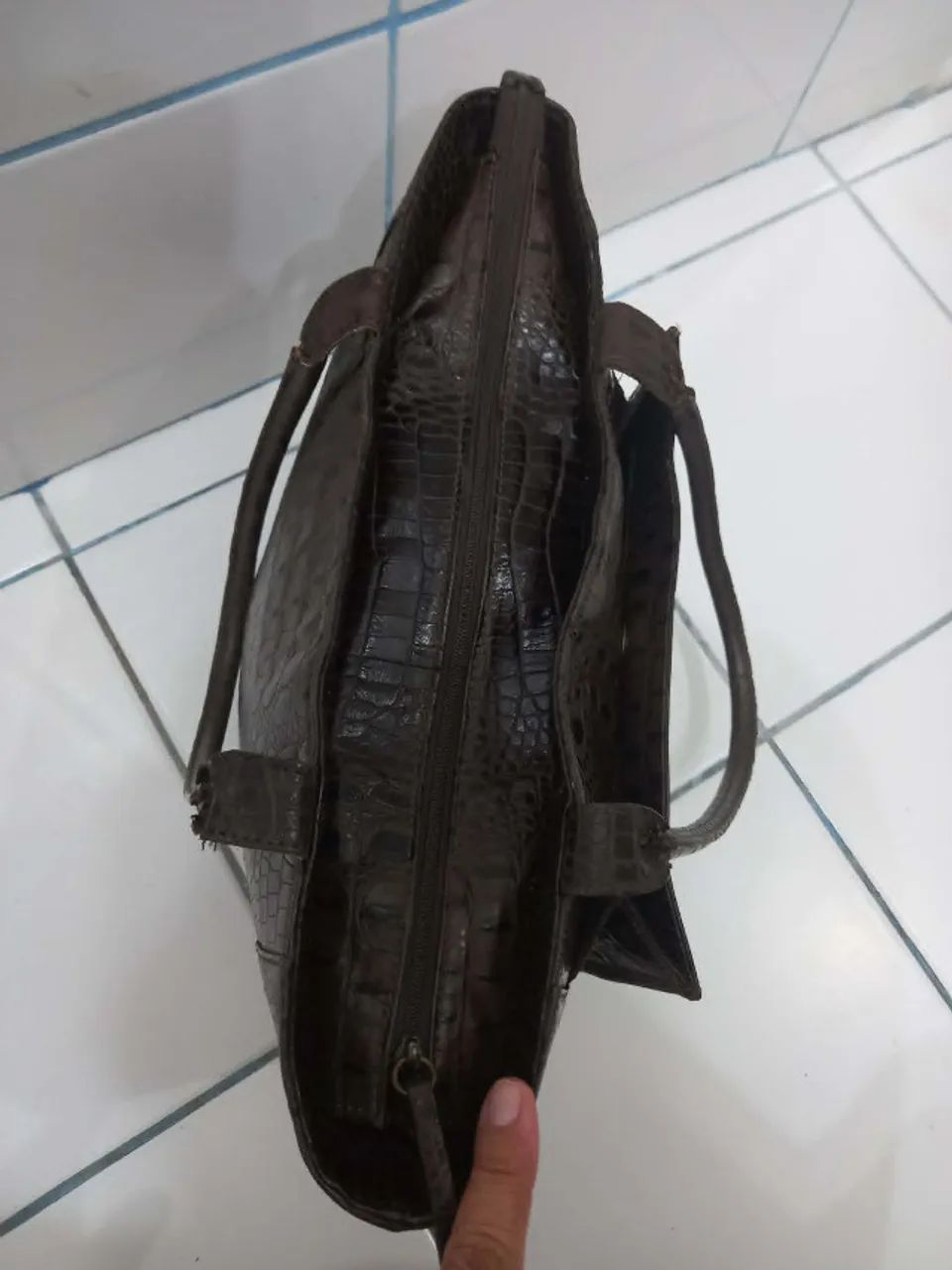 Bolsa de couro feminina - Foto 6