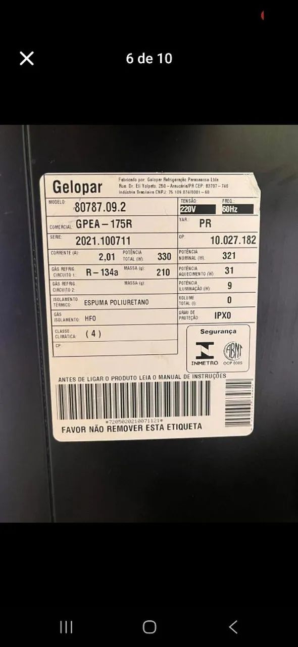 Freezer vitrine fria Gelopar - Foto 6