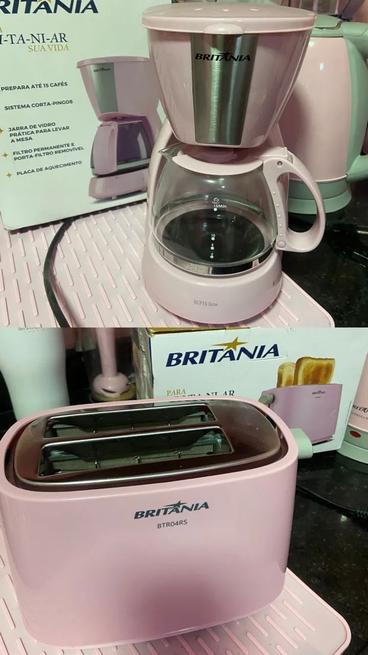 Kit de 2  itens rosa Britânia na caixa 