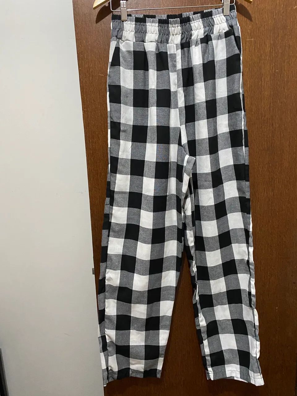 Calça xadrez - G