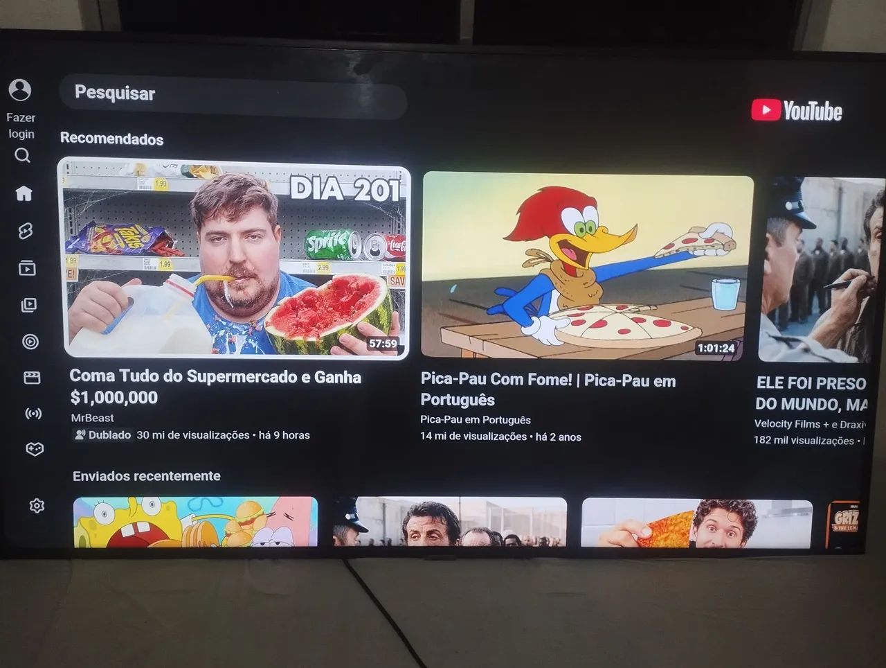 TV Samsung 55 polegadas Smart  funcionando (Leia o Anúncio) - Foto 4