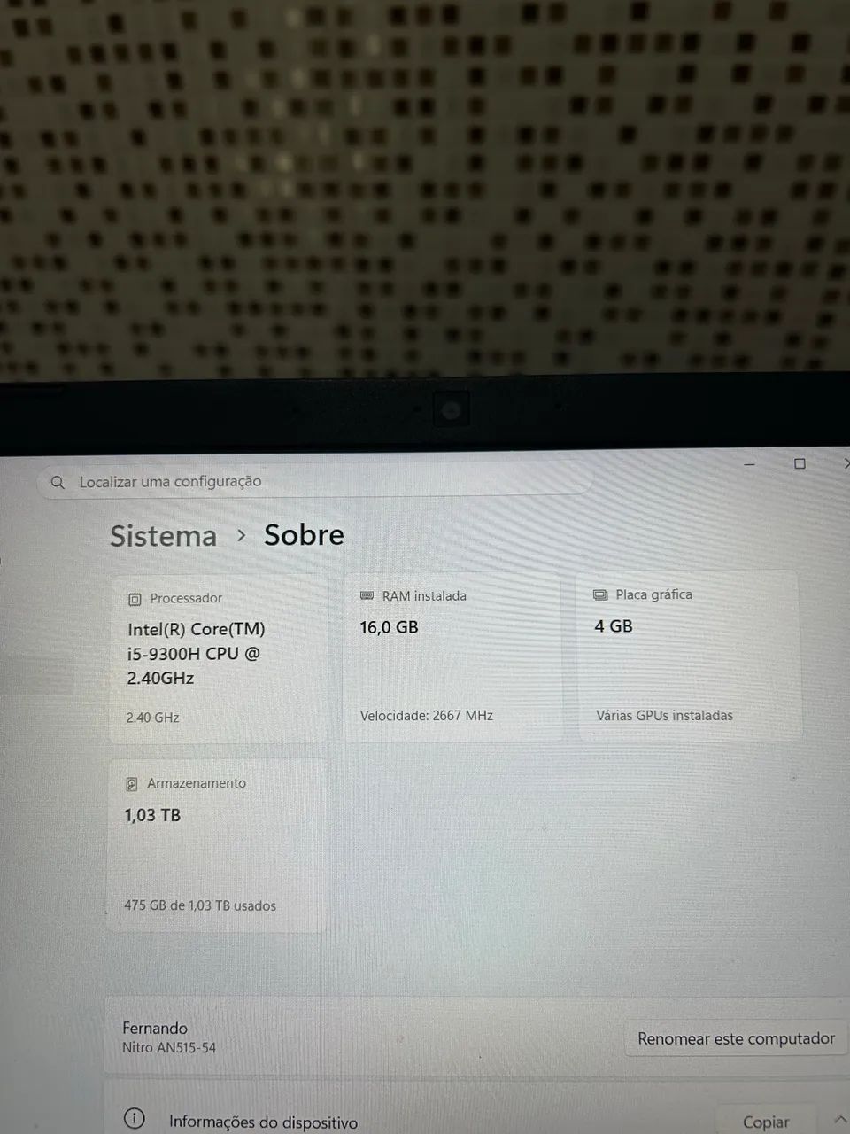 Notbook nitro 5  - Foto 4