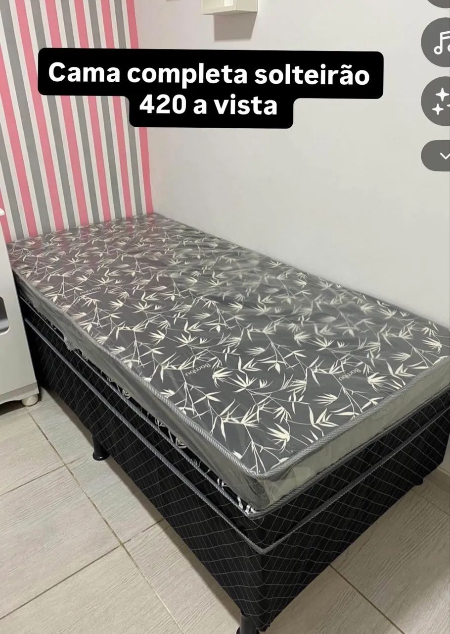 Cama+ colchão completa a partir 420 conjunto 