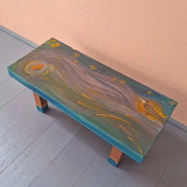 Mesinha pintada à mão - Foto 3