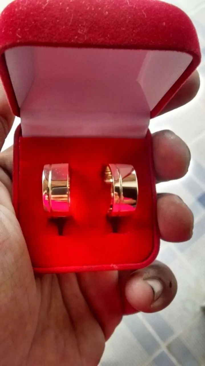 Par de Alianças moeda antiga - Foto 4