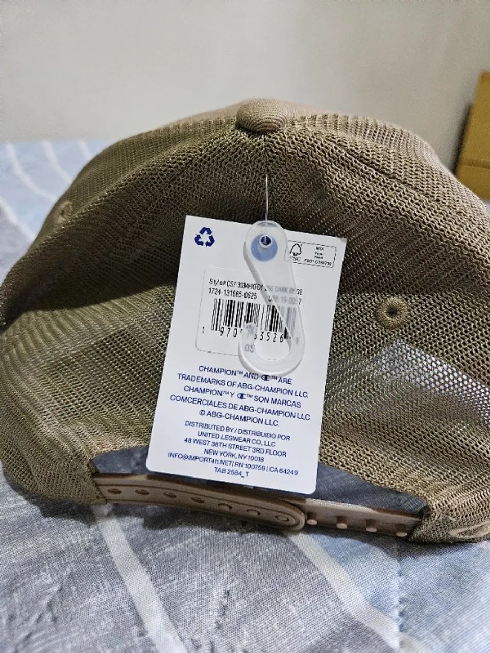 Boné Champion Bege Original Ajustável - Foto 4