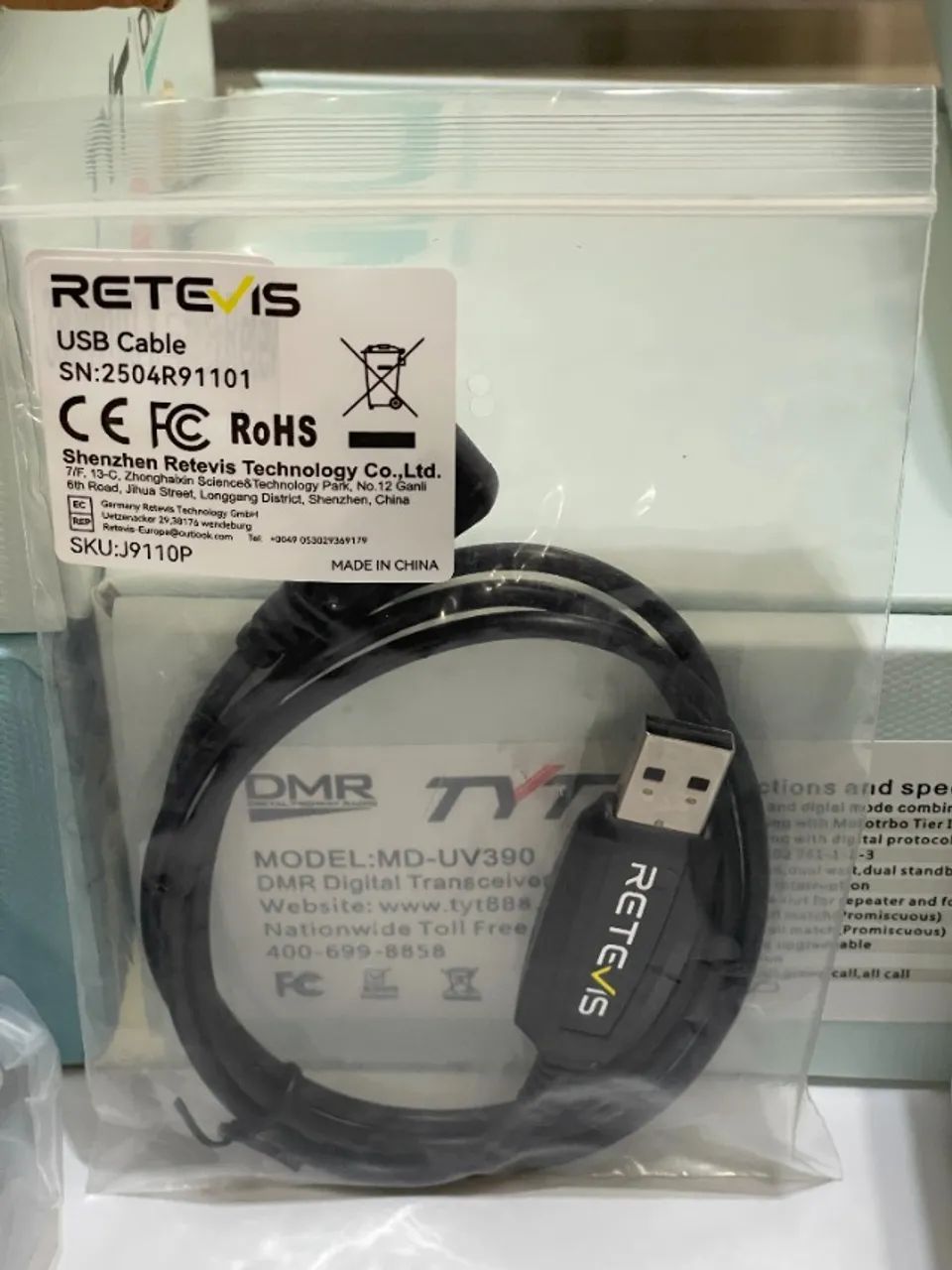 Radio DMR TYT MD-UV 390 10w Gps - Melhor Que Retevis RT3S !!  Vem Com Cabo De Programação - Foto 5