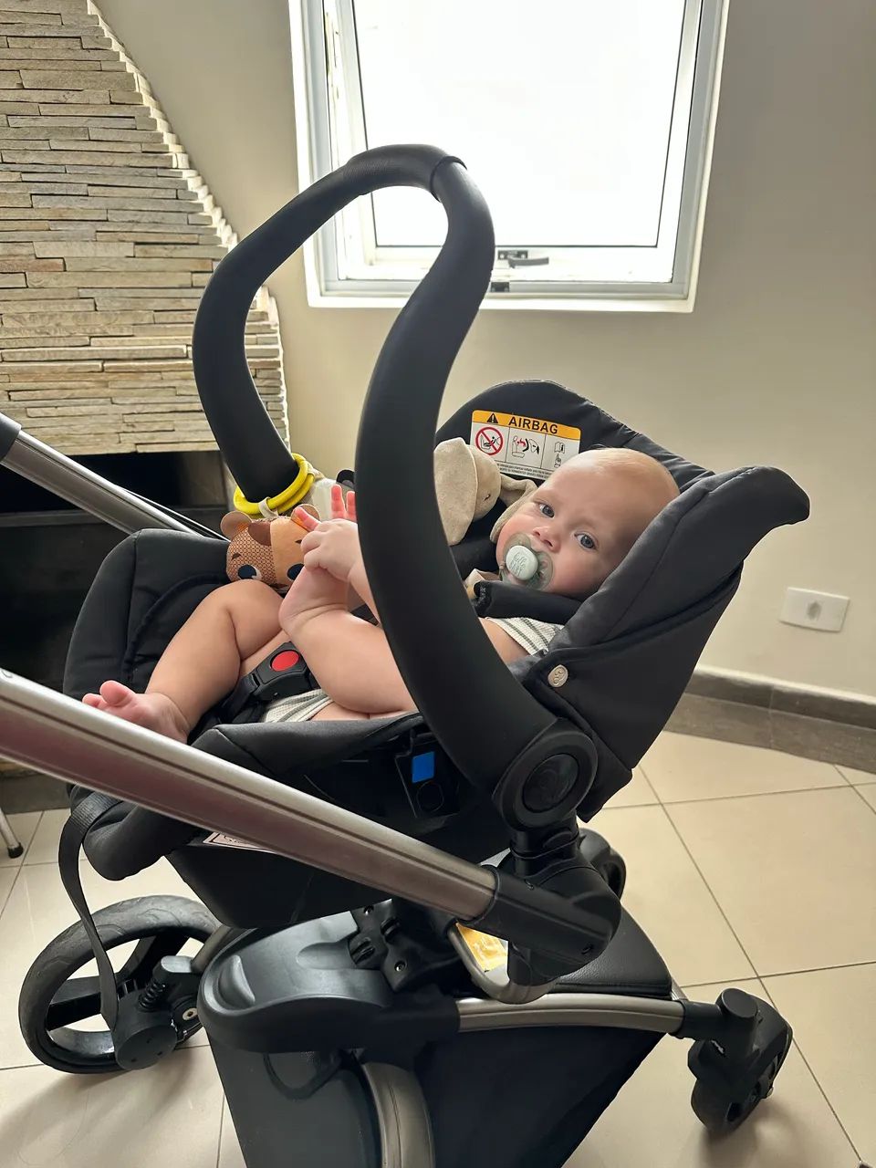 Carrinho de Bebê + Bebê Conforto Dzieco - Foto 2