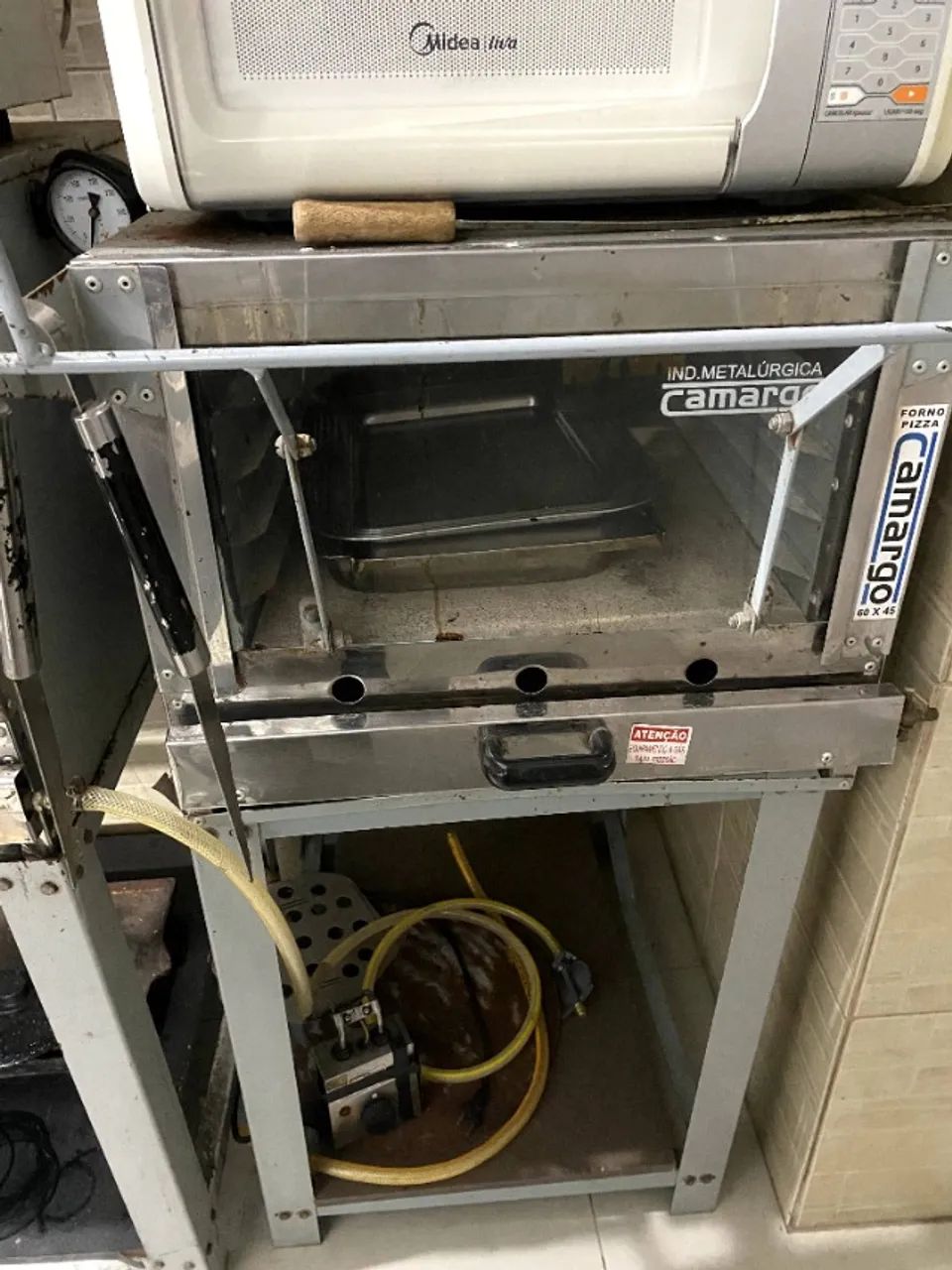 Forno industrial de Pizza com refratario compacto