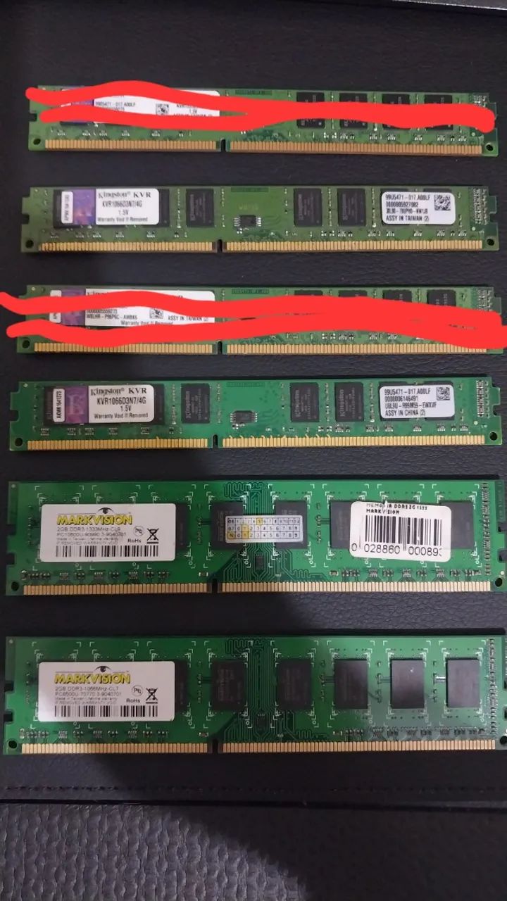 Memórias RAM ddr3 de 4g e de 2g - Foto 3