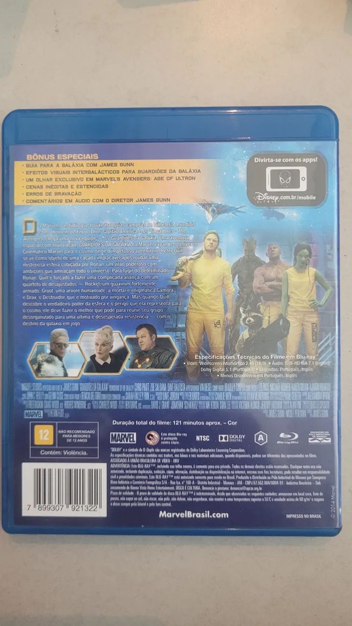 Blu-ray Guardiões da Galáxia  - Foto 2