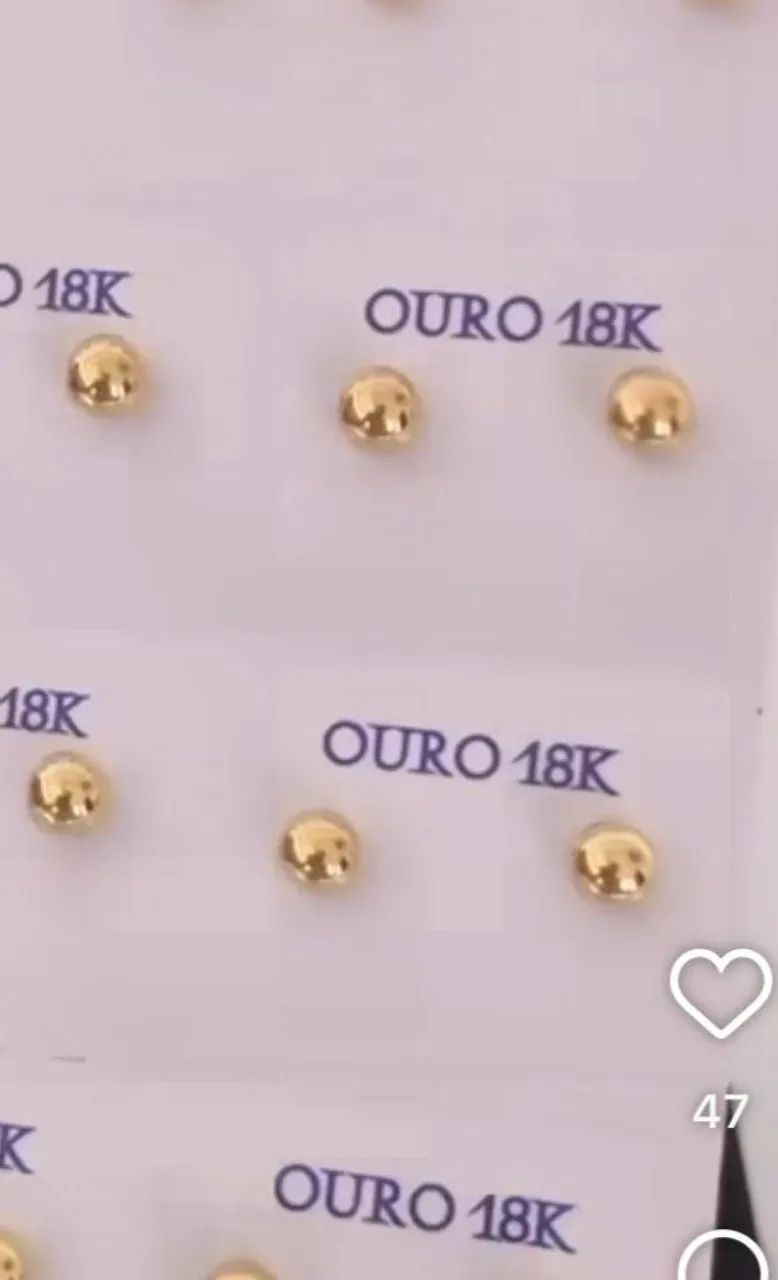 Argola de ouro 18k  - Foto 3