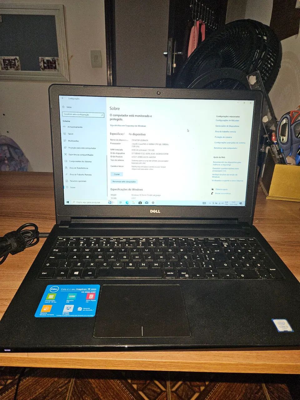 Notebook Dell Inspiron Core i3 6006U + 8GB RAM + 500GB HD - Foto 3