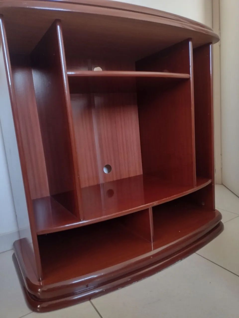 Rack Retrô Madeira Maciça 90x90x45cm - Foto 3