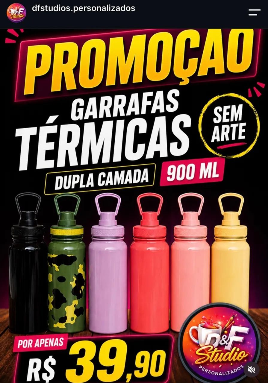 Garrafas e canecas 
