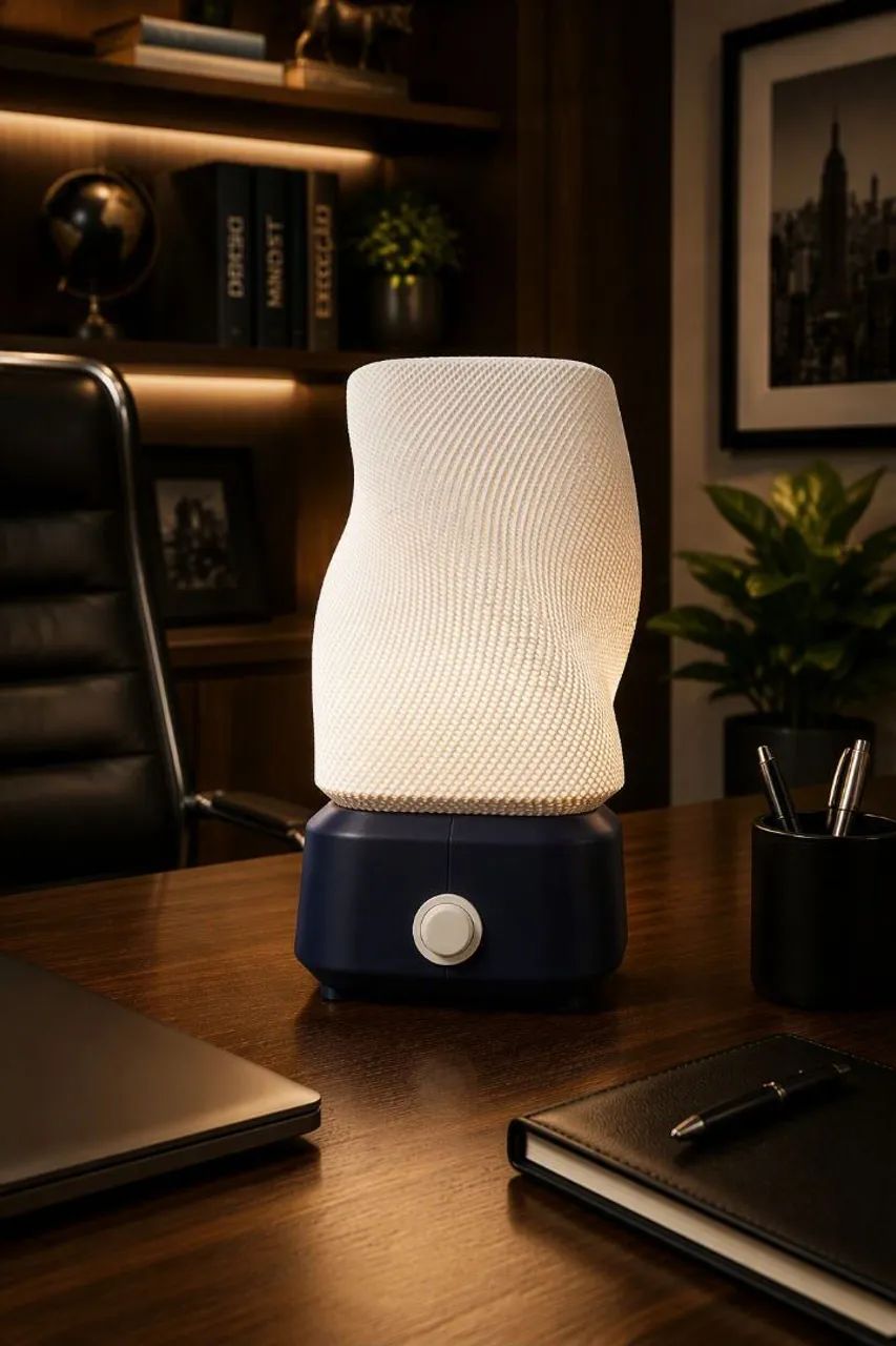 Luminária de mesa com interruptor frontal - Foto 3