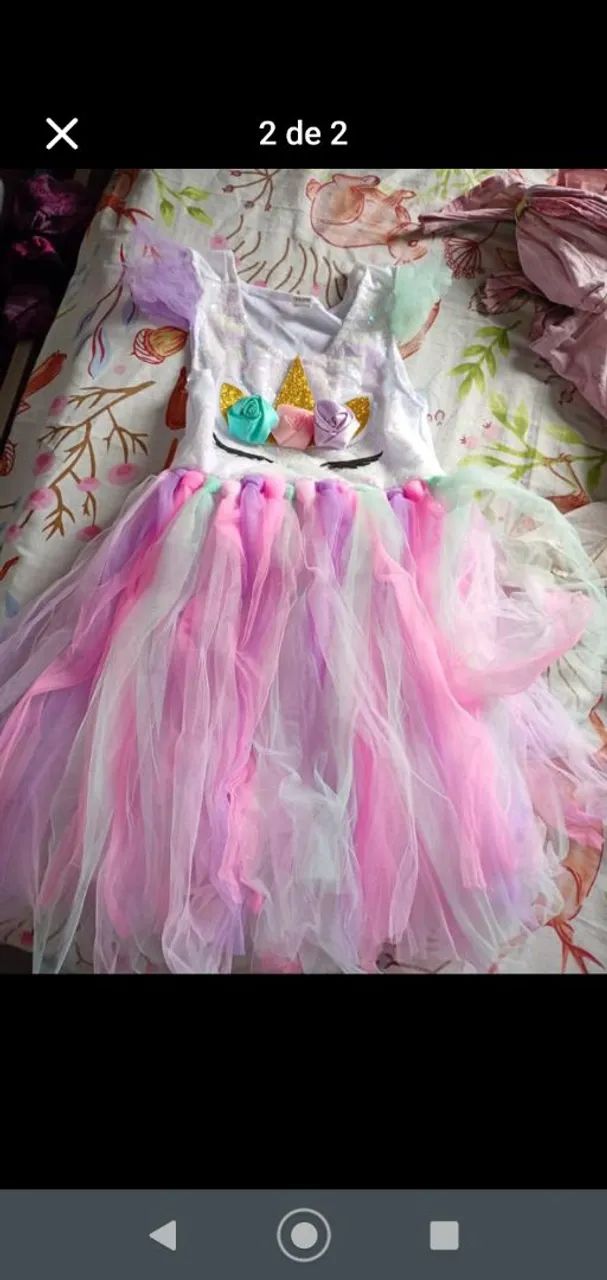 Vestido de unicórnio 