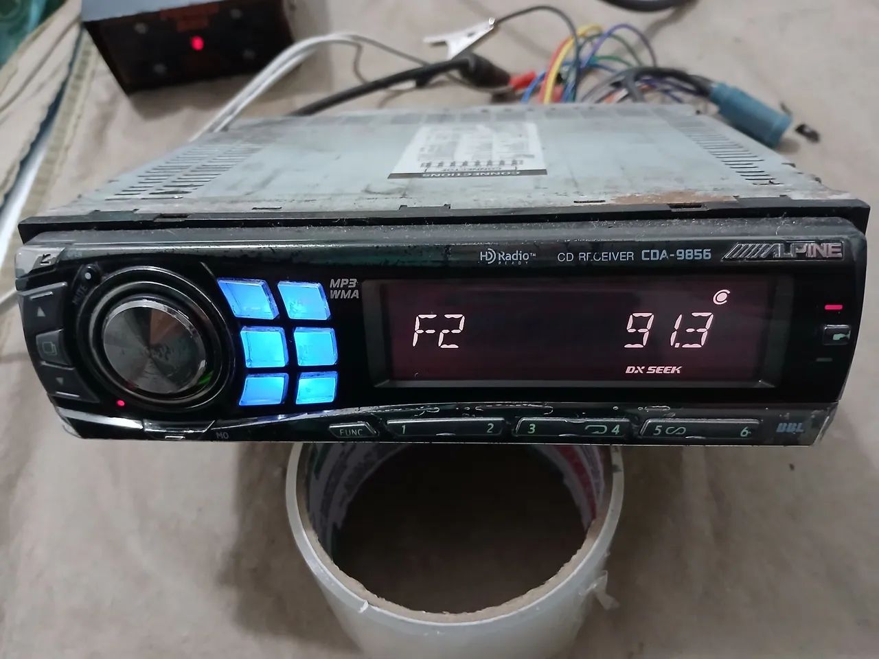 Kit som alpine cd e modulo 4 canais tudo alpine