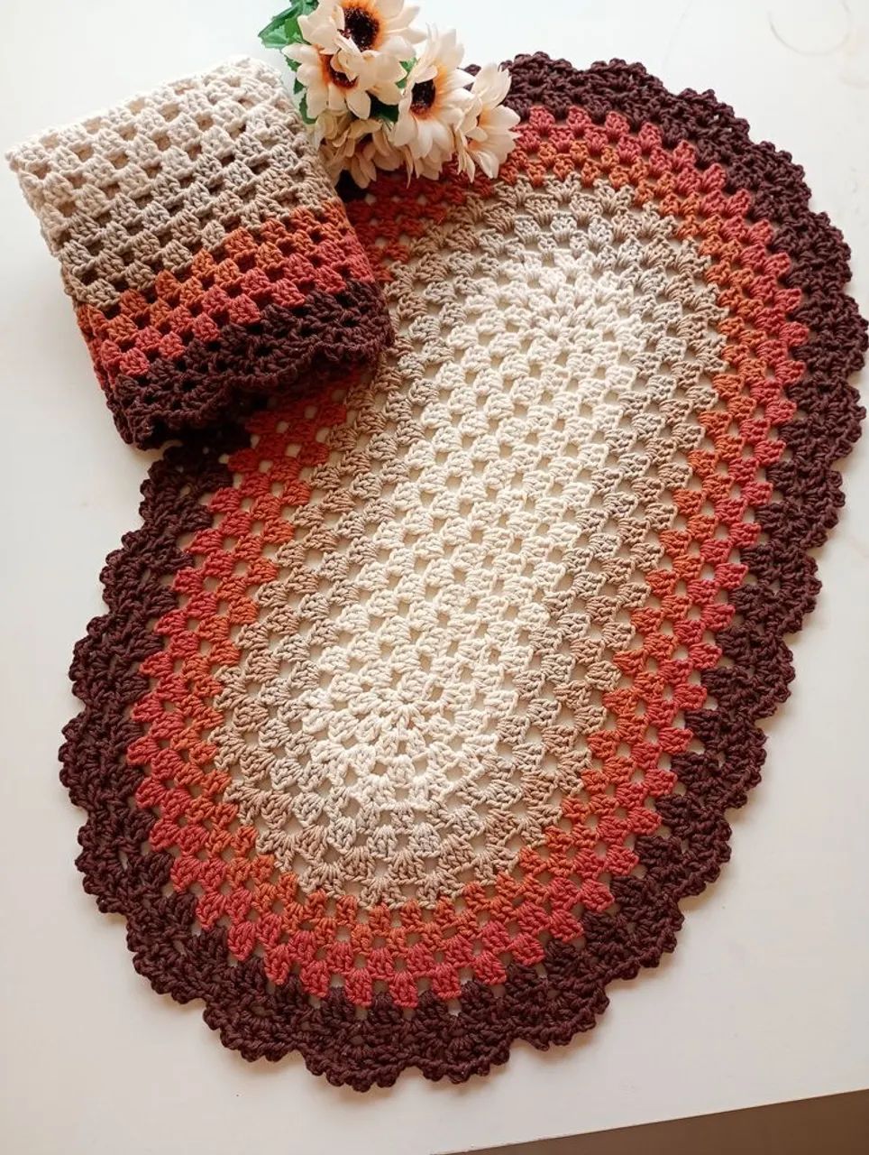 tapete em croche - Foto 4