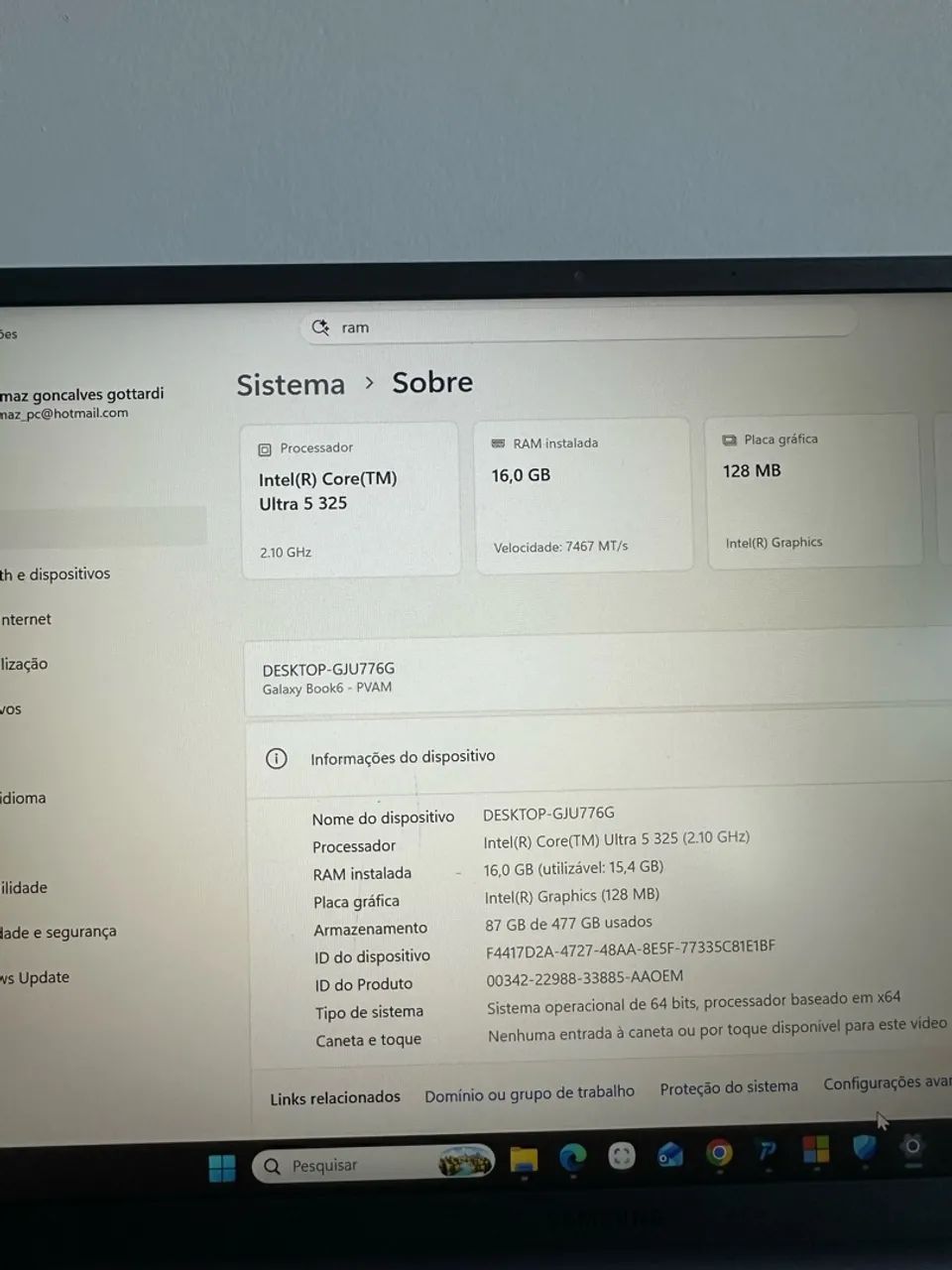 Samsung galaxy book6 128MB   16GB - Foto 4
