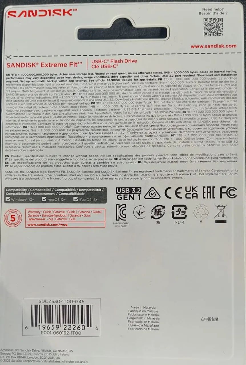 Pendrive 1TB Sandisk - Foto 2