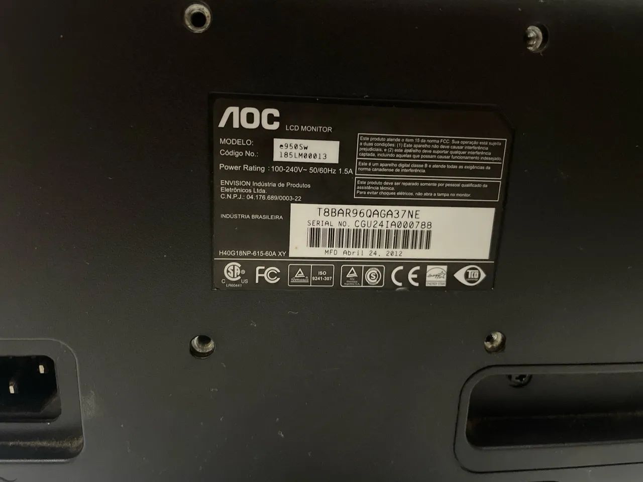 Monitor AOC 60Hz - Foto 3