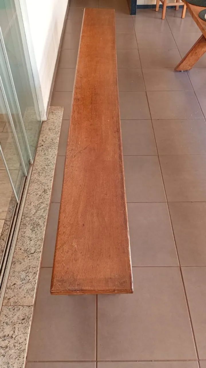 Bancos de 3 metros Madeira maciça  - Foto 4