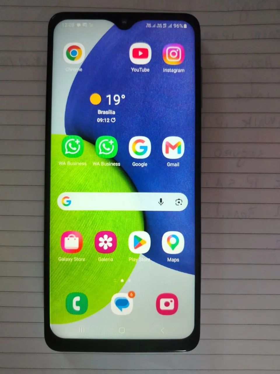 Telefone sansung A22 semi novo