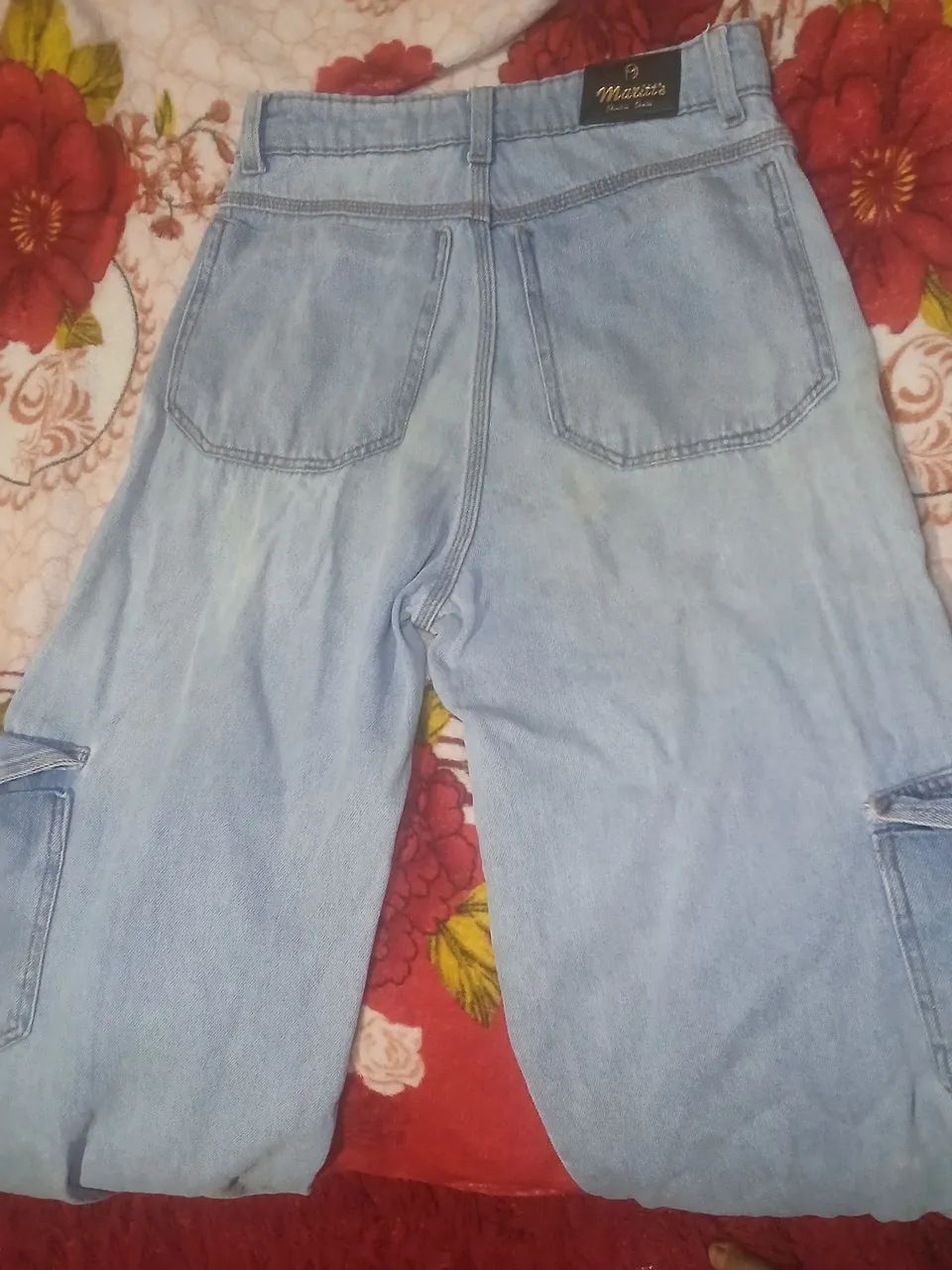 Vendo calça jeans cargo feminina  - Foto 4