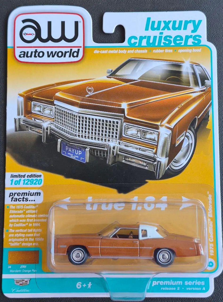Miniatura Premium Auto World 1975 Cadillac Eldorado 