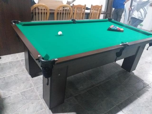 Mesa Charme de Bilhar | Mesa Tabaco | Tecido Verde | Modelo: HDEZ7898