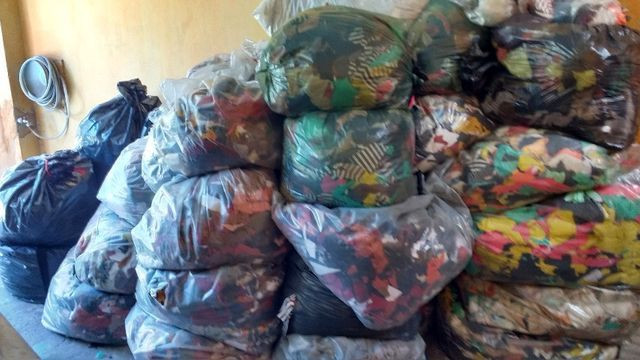 Retalhos para estopa pastelão 200 kilos