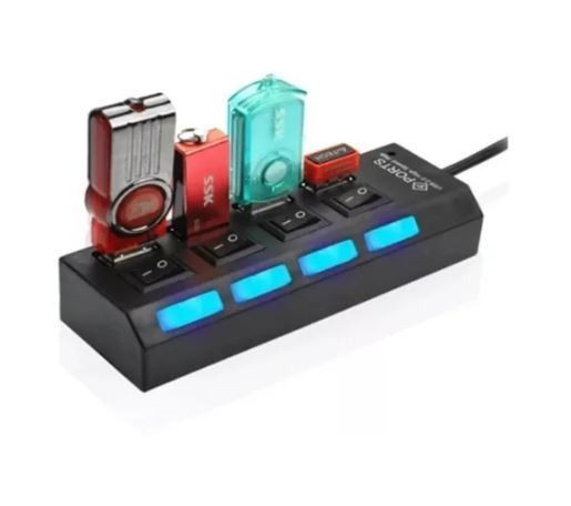 Hub Usb Extensão 4 Portas 2.0 Para Pendrive, Mouse, Celular - Foto 4