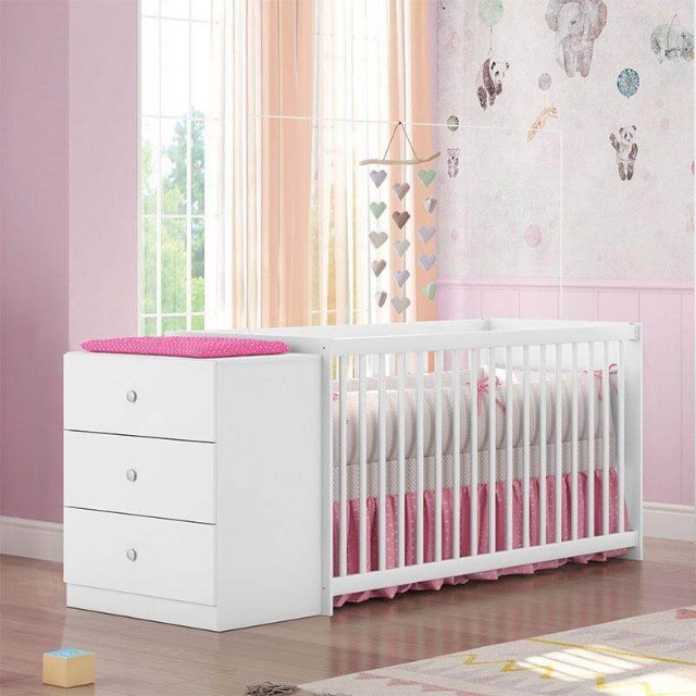 Berço com Cômoda Gutti Agt - Entrega Rápida