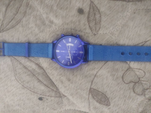 Relógio Azul inox  - Foto 4