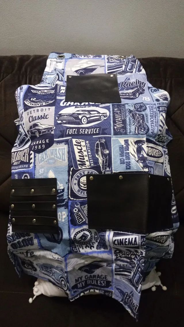Avental para Barbearia  TECIDO ESTAMPADO - Foto 3