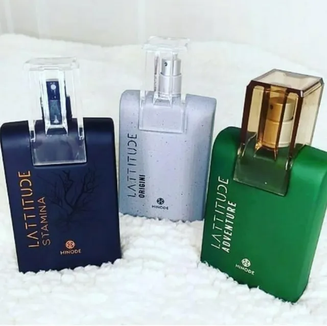 Perfumes Lattitudes: Stamina (Rf.: Ferrari ), Origini (Rf.: 212 vip ) Adventure (Hugo Boss