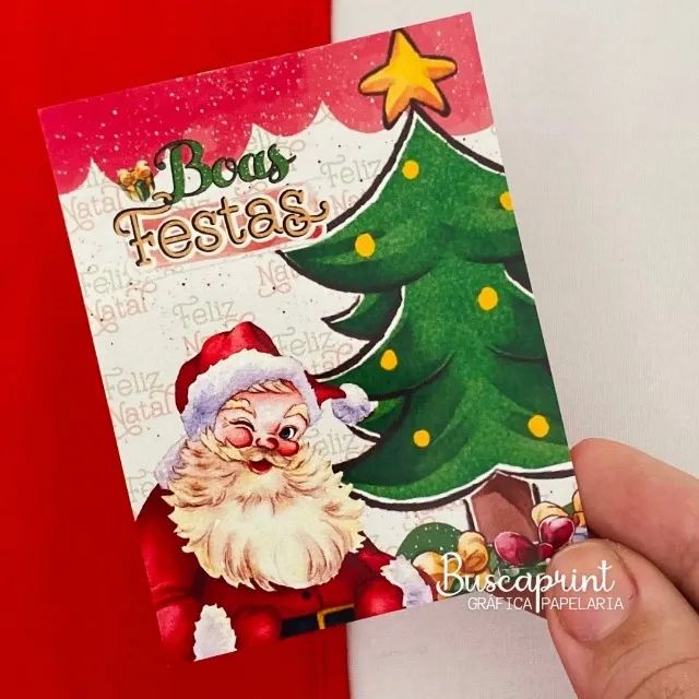 Cartão De Natal Agradecimento Ao Cliente 100 Unidades