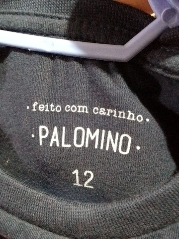 Camiseta nova com etiqueta infantil Tam 12 Palomino da C&A