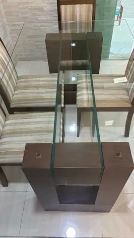 Conjunto sala de jantar 6 cadeiras - Imbuia - Foto 6