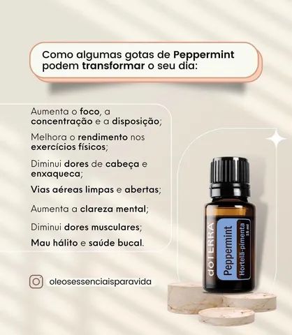 Óleo essencial Peppermint döterra 5 ml