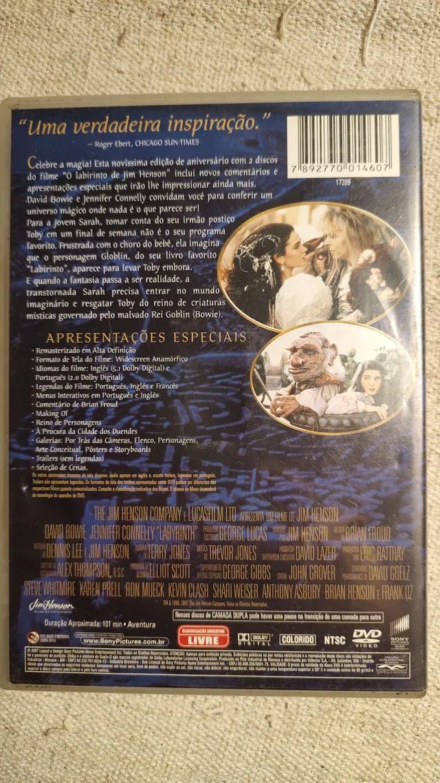 DVD Labirinto a magia do tempo  - Foto 2