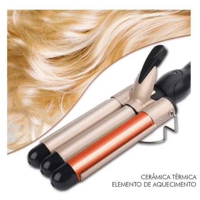 Modelador de cachos triondas Tri-ondas modelador 22 cm de diâmetro - Foto 2