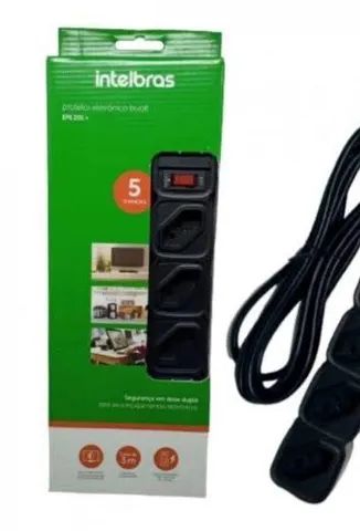 Filtro de Linha 5 Tomadas Intelbras - Com Interruptor | Novo - Foto 2