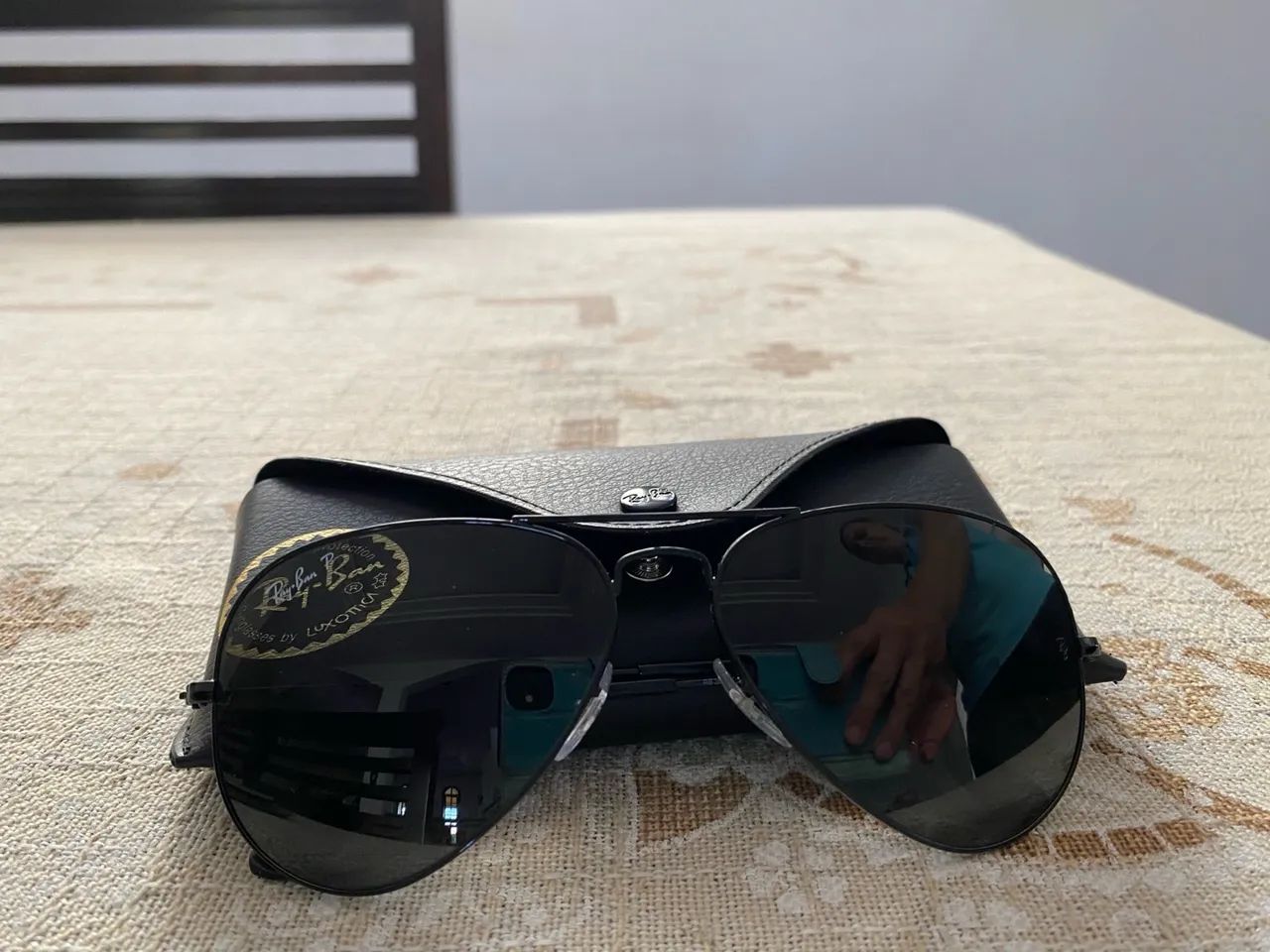 Óculos Ray-Ban - Aviator Preto - Novo - Foto 2